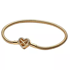 563758C01-18 PANDORA Sparkling Infinity Heart Clasp Snake ženska narukvica