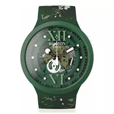 SB05G104 SWATCH Camoflower Green unisex ručni sat