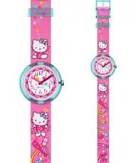 ZFLNP025 SWATCH FLIK FLAK Hello Kitty Gym dečiji sat