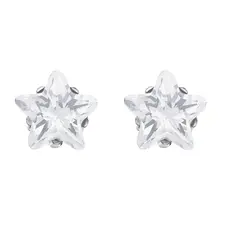 7522-0402 CUBIC ZIRCONIA 5MM WHITE TIFFANY STAR CUT