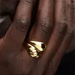 163832C00-52 PANDORA Rippled Stacking žensko prstenje