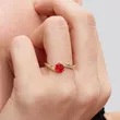 163984C01-56 PANDORA Disney Beauty and the Beast Enchanted Rose ženski prsten