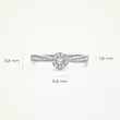 1650WDI/52 BLUSH NAKIT ženski prsten 14ct