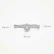 1650WDI/56 BLUSH NAKIT ženski prsten 14ct