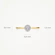 1678BDI/54 BLUSH NAKIT ženski prsten 14ct