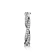 Pandora 190892CZ-54 Sparkling Twisted Lines prsten