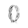 Pandora 190892CZ-58 Sparkling Twisted Lines prsten