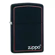 218ZB ZIPPO Upaljač -Matte Black/Red Bor