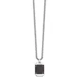 251627 2JEWELS Black Fiber ogrlica