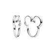 293528C00 PANDORA Disney Mickey Mouse Silhouette ženske minđuše