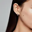 PANDORA 299056C01 Minđuše sa dvostrukim pavé karikama