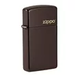 49266ZL ZIPPO Slim Brown Logo upaljač