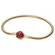 564019C01-18 PANDORA Disney Beauty and the Beast Enchanted Rose Snake ženska narukvica