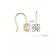 7055YZI BLUSH ZLATNI NAKIT 14ct ženske minđuše