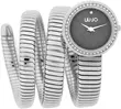 TLJ1651-LIU JO Fashio Twist Silver Black ženski ručni sat