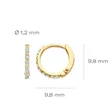 7268YZI BLUSH NAKIT ženske minđuše 14ct