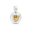 767774 PANDORA Mom’s Golden Heart privezak