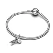 793780C01 PANDORA Pavé Infinity Knot Dangle privezak