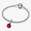 793917C01 PANDORA Red Flower Dangle privezak