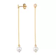 EBZ107701 EKAN NAKIT Diamond Pearls minđuše14k