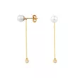 EBZ107702 EKAN NAKIT Diamond Pearls minđuše14k