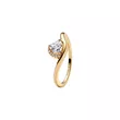 163660C01-56 PANDORA Wavy Heart prsten