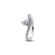 183100C01-52 PANDORA Wavy Pavé Heart prsten