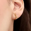 263849C01 PANDORA Yellow Huggie ženske minđuše