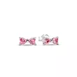 293505C01 PANDORA Sparkling Pink Bow Stud minđuše