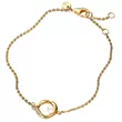 563830C01-18 PANDORA Organically Shaped Pavé Circle & Treated Freshwater Cultured Pearl ženska narukvica