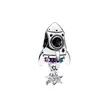 792831C01 PANDORA bead Space rocket of love privezak