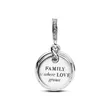 793599C01 PANDORA Glow-in-the-dark Infinity Tree Double Dangle privezak