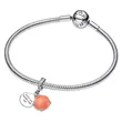 793821C01 PANDORA Coral-coloured Shell Double Dangle ženski privezak