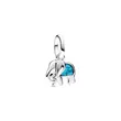 793858C01 PANDORA Turquoise-coloured Elephant Mini Dangle ženski privezak