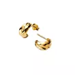 263873C00 PANDORA Rippled Open Hoop ženske minđuše