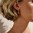 SKJ1864710 SKAGEN Anja Rose Quartz Gold-Tone ženske minđuše