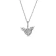 Pandora 398505C01-45 Ogrlica Pave Srce i anđeoska krila