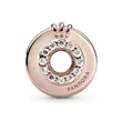 PANDORA 789059C01 Privezak Pavé Pandora O kruna sa otvorenim centrom