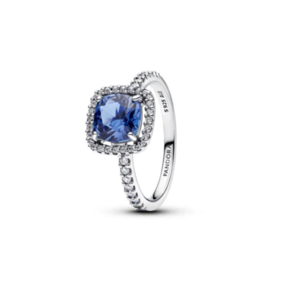 193550C01-56 PANDORA Sparkling Square Blue prsten
