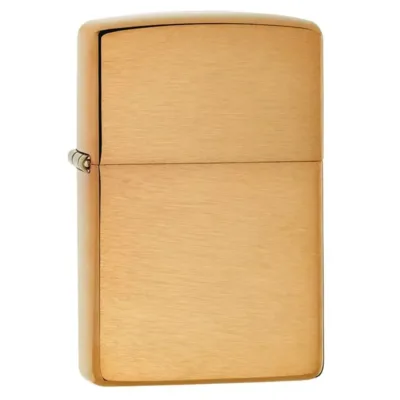 204B ZIPPO Upaljač  -Solid Brass/Brush
