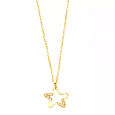 EBZ018994 EKAN NAKIT Diamond Symbols ogrlica 14k