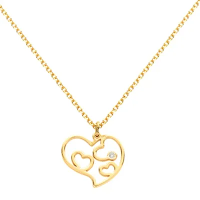 EBZ040919 EKAN NAKIT Diamond Symbols ogrlica 14k