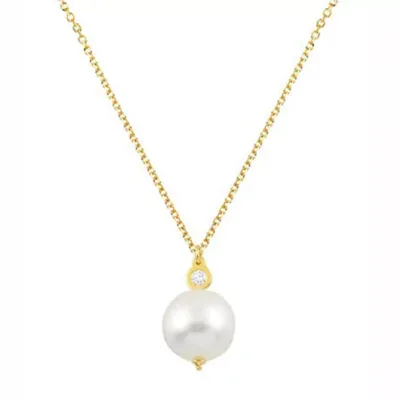 EBZ073424 EKAN NAKIT Diamond Pearls ogrlica ogrlica 14k