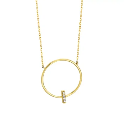 GD112OA.00 LECARRE NAKIT -ogrlica 18k zlato dijamant 0.02k