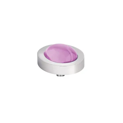 M01SR9050SSMPINK MELANO Vivid Meddy Oval kamenčić
