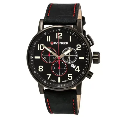 01.0343.104 WENGER Attitude Chrono Black Swiss Made ručni sat