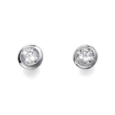 62119 OLIVER WEBER SILVER NAKIT Solitaire S ženske minđuše