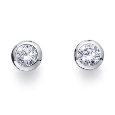 62120 OLIVER WEBER SILVER NAKIT Solitaire ženske minđuše