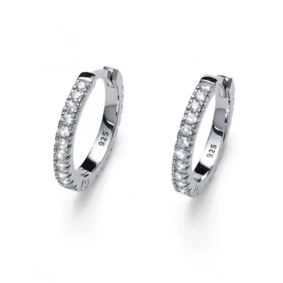 62126 OLIVER WEBER SILVER NAKIT Hoop Legit Small ženske minđuše