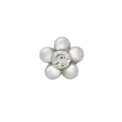 7512-6301 STUDEX Daisy Beli biser minđuše